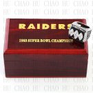 Team Logo wooden case  1983 Oakland Raiders super bowl Ring 10-13 Size to choose