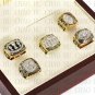 Team Logo case 5 PCS One Set 1981 1984 1988 1989 1994 San Francisco 49ers super bowl Ring 10-13 Size