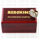 Team Logo wooden case 1991 Washington Redskins super bowl Ring 10-13 Size to choose