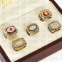 Team Logo case 5 PCS 1972 1982 1983 1987 1991 Washington Redskins super bowl Rings 10-13 Size