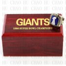 Team Logo wooden case 1986 New York Giants super bowl Ring 10-13 Size to choose