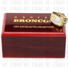 Team Logo wooden case 1998 Denver Broncos super bowl Ring 10-13 Size to choose