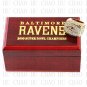 Team Logo wooden case 2000 Baltimore Ravens super bowl Ring 10-13 Size to choose
