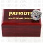 Team Logo wooden case 2014 New Eangland Patriots super bowl Ring 10-13 Size to choose