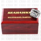 Team Logo wooden case 2013 Seattle Seahawks super bowl Ring 10-13 Size to choose