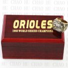 1983 BALTIMORE ORIOLES MLB Championship Ring 10-13 Size with Logo wooden box
