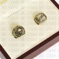 One Set 2 PCS 1970 1983 BALTIMORE ORIOLES MLB Championship Ring 10-13 Size with Logo wooden box