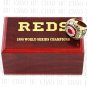 1990 CINCINNATI REDS MLB Championship Ring 10-13 Size with Logo wooden box