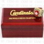 1982 St. Louis Cardinals MLB Championship Ring 10-13 Size with Logo wooden box