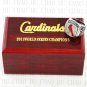 2011 St. Louis Cardinals MLB Championship Ring 10-13 Size with Logo wooden box