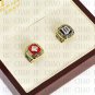 One Set 2 PCS 1987 1991 MINNESOTA TWINS MLB Championship Ring 10-13 Size with Logo wooden box