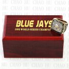 1993 TORONTO BLUE JAYS MLB Championship Ring 10-13 Size with Logo wooden box
