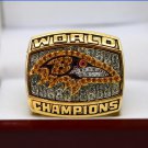 2000 Baltimore Ravens super bowl Championship Ring 8-14 Size With wooden box