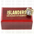 1982 New York Islanders NHL Hockey Championship Ring 10-13 Size with Logo wooden box