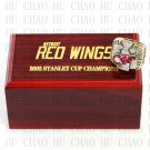2002 Detroit Red Wings NHL Hockey Championship Ring 10-13 Size with Logo wooden box