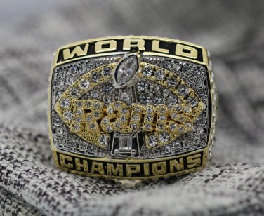 1999 St Louis Rams super bowl Championship Ring 8-14S copper solid ingraved inside