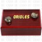 2PCS Sets 1970 1983 BALTIMORE ORIOLES MLB Championship Ring 10-13 Size with Logo wooden box
