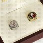 2PCS Sets 1980 2008 PHILADELPHIA PHILLIES MLB Championship Ring 10-13 Size with Logo wooden box
