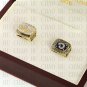2pcs Set 1979 1999 St Louis Rams Football championship Rings 10-13S+ Logo wooden box