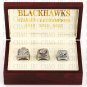 3pcs Set 2010 2013 2015 Chicago Blackhawks Hockey championship Rings 10-13S+ Logo wooden box