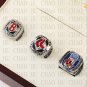 3PCS Sets 2004 2007 2013 Boston Red Sox MLB Championship Ring 10-13 Size with Logo wooden box