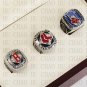 3PCS Sets 2004 2007 2013 Boston Red Sox MLB Championship Ring 10-13 Size with Logo wooden box