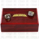 2 PCS 1996 2001 COLORADO AVALANCHE NHL Hockey Championship Ring 10-13 Size with Logo wooden box