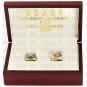 Set 1985 2006 Chicago Bears Football world Championship Ring 10-13s+Logo wooden box