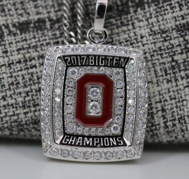 2018 Ohio State Buckeyes Big Ten National Championship necklace+22 inch chain