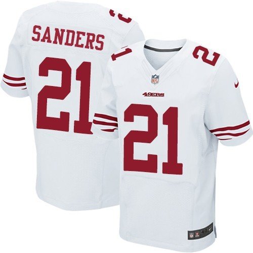 DEION SANDERS #21 SAN FRANCISCO 49ERS White Limited Men's jersey M L XL ...