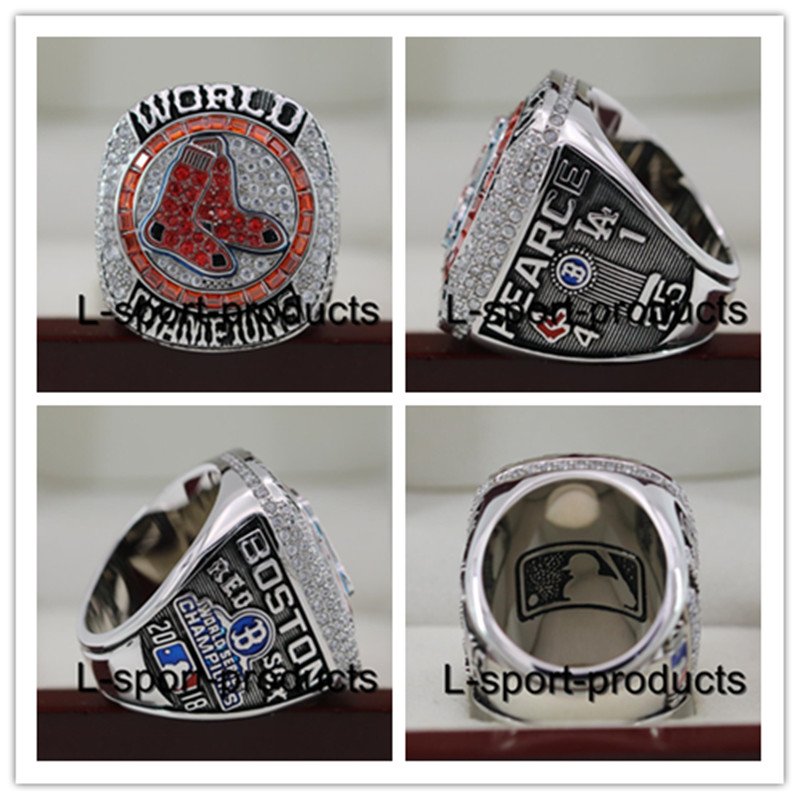 On sale 2018 Boston Red Sox world series Championship Ring 8 Size for MVP Steve Pearce 25#