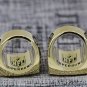 One Set 2 PCS 1997 1998 Denver Broncos super bowl championship Ring 7-15S copper ring