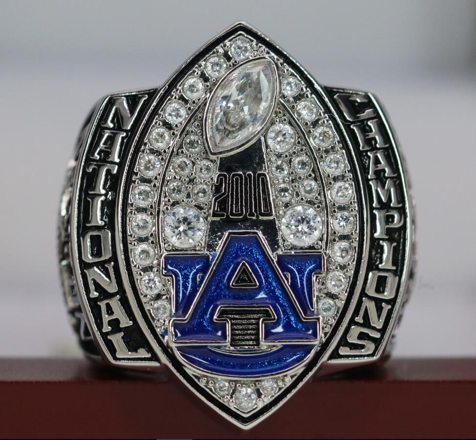 2010 Auburn Tigers AU NCAA National Football Championship Copper Ring 8 ...