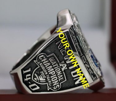 Custom your own Name&NO 2010 Auburn Tigers AU NCAA National Football Championship Copper Ring 8-14S