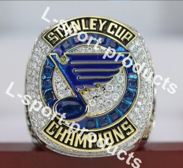 1st one 2019 St.Louis Blues stanley cup championship ring 8-14S Fan ring