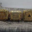 One Set 3 pcs 2000 2001 2002 Los Angeles Lakers Basketball Championship Ring 8-14S Shaquille O'Neal