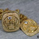 One Set 2019 Toronto Raptors basketball championship ring and neckalce 7-15S