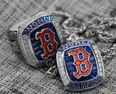 One Set 2018 Boston Red Sox world series Championship Ring and necklace