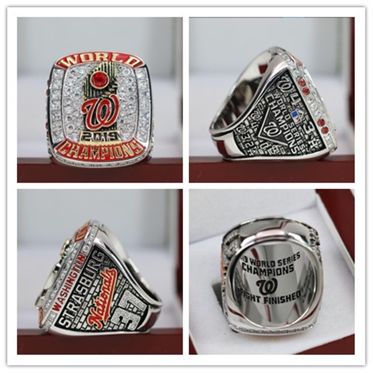 2019 Washington Nationals MLB World Series Championship ring Fan ring 8S