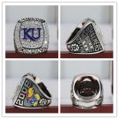 2008 KU KANSAS JAYHAWKS National Basketball Championship Ring 8-14S