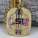 2019 2020  Louisiana State University National Championship  LSU Tigers NCAA Necklace with chain
