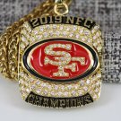 2019 2020 San Francisco 49ers NFC super bowl championship necklace with 21 inch chain