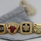Full Set for Chicago Bulls Basketball  world Championship Ring 7-15S Jordan rings with cotton bag