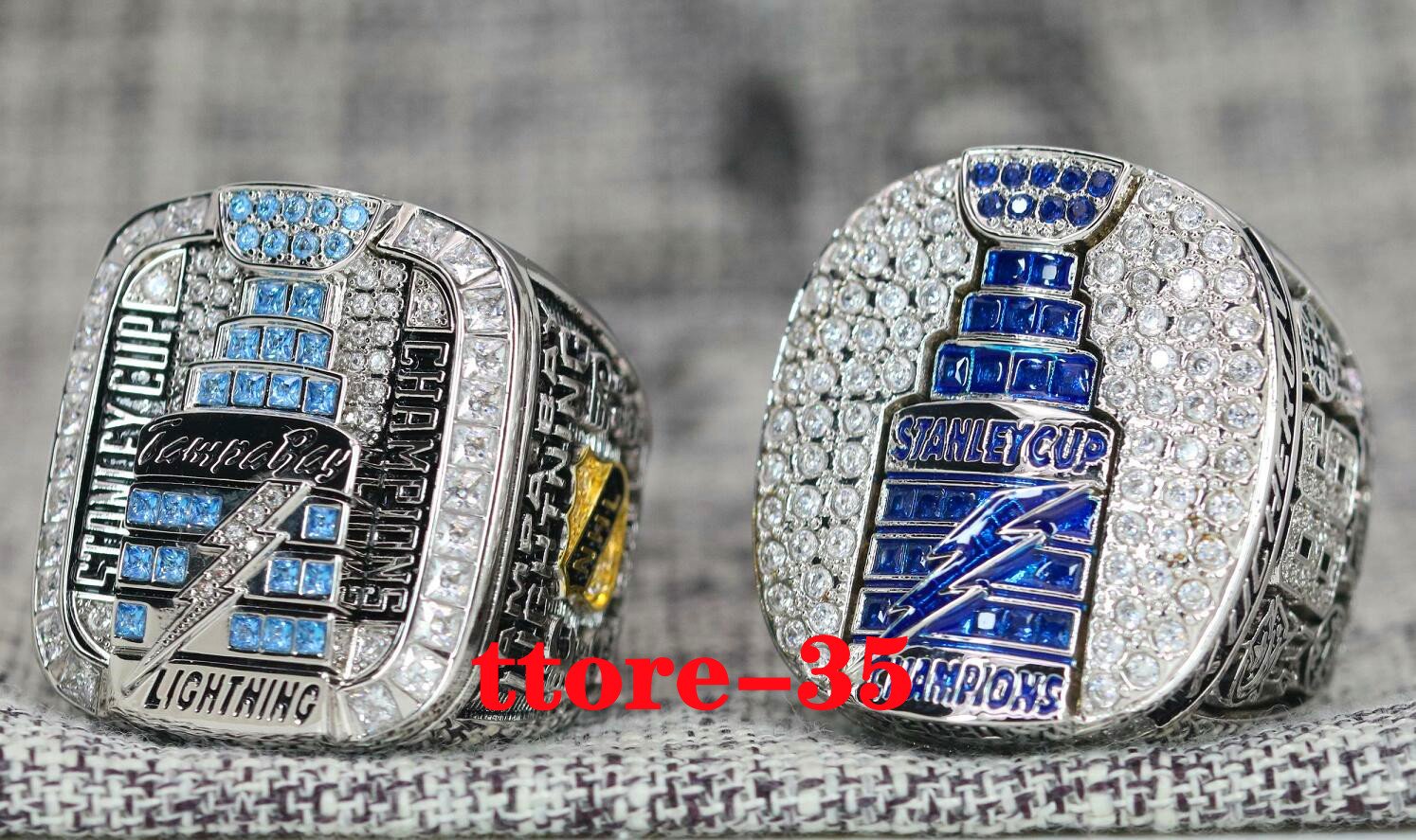 One Set 2004 2020 Tampa Bay Lighting Stanley Cup Championship ring NHL ...