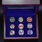 Full Set 9PCS  Boston Red Sox world series Championship Ring 11 size without case
