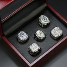 5PCS One Set 1971 1977 1992 1993 1995 Dallas Cowboys Silver Championship Ring 10/11 Size +box