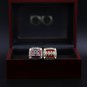 Wooden Case 2 PCS 1991 1993 Buffalo Bills AFC Football Championship Ring Size 11
