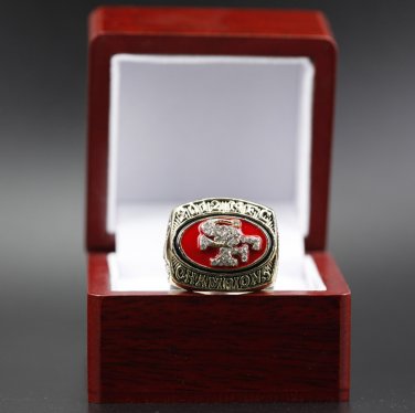 2012 San Francisco 49ers NFC super bowl championship ring 11 size with wooden case