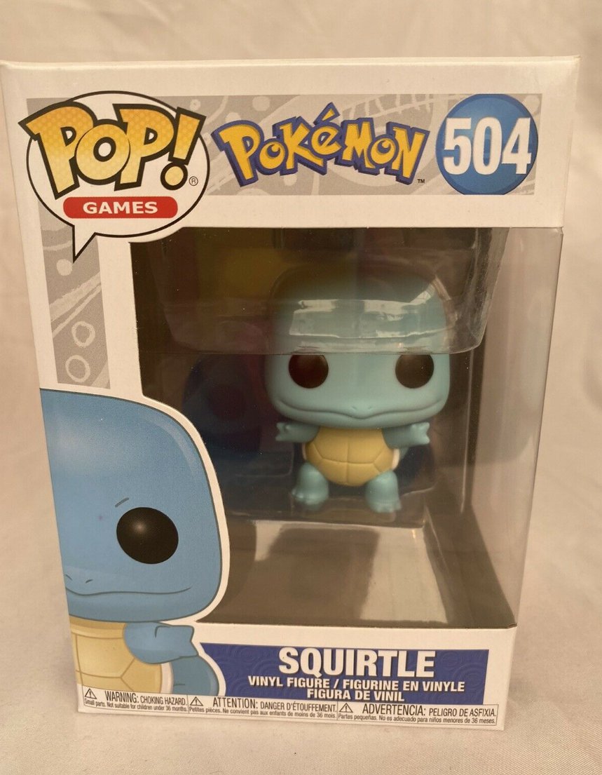 FUNKO POP! Pokémon Carapuce (Squirtle) #504 – Convention 2021 – Édition Diamant + Protector