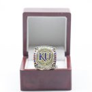 Mythical 2020 Kansas Jayhawks NCAA Championship Ring 11 size with wooden case (58)